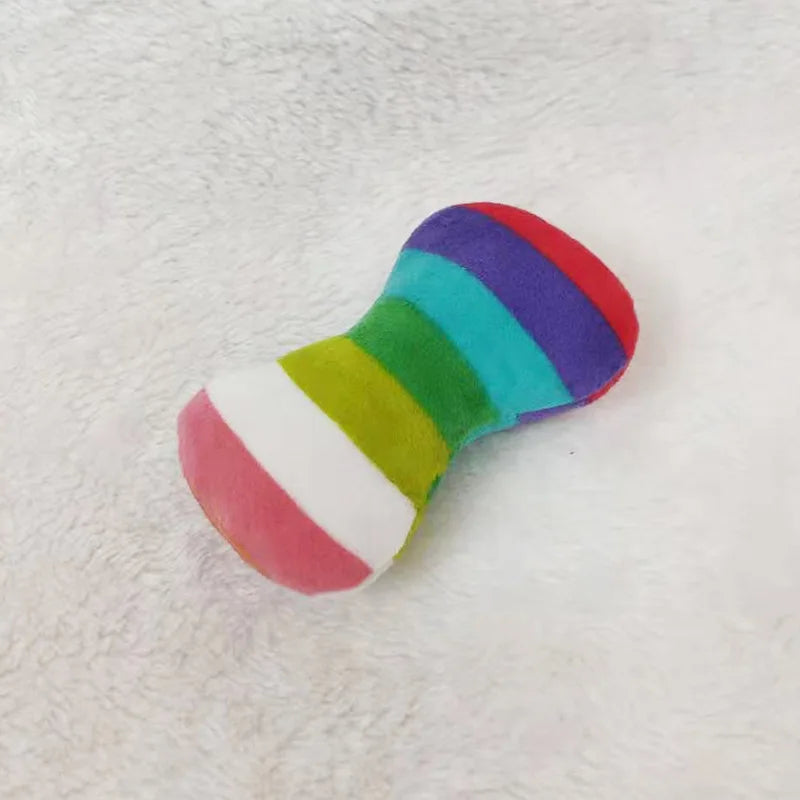 Squeaky Plush Dog Toy – French Bulldog Chew Drumstick