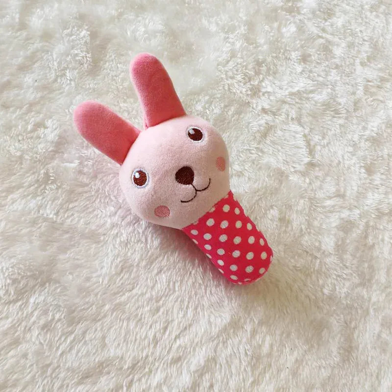 Squeaky Plush Dog Toy – French Bulldog Chew Drumstick