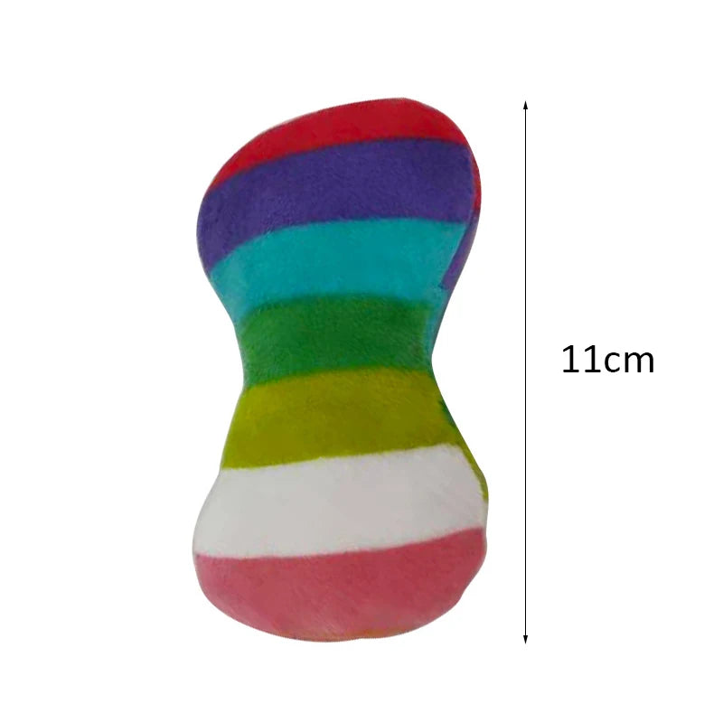 Squeaky Plush Dog Toy – French Bulldog Chew Drumstick