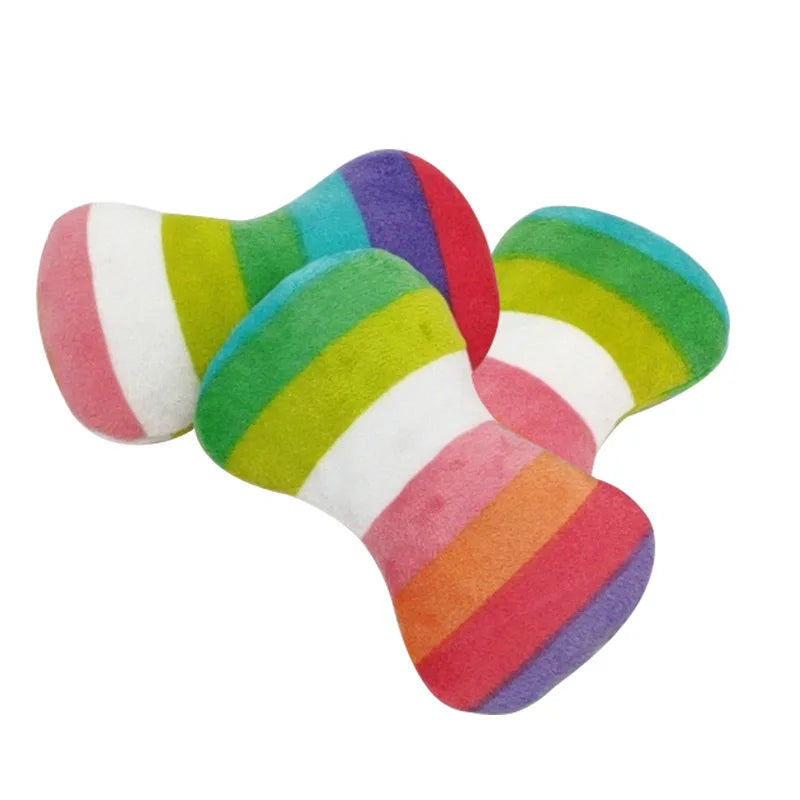 Squeaky Plush Dog Toy – French Bulldog Chew Drumstick