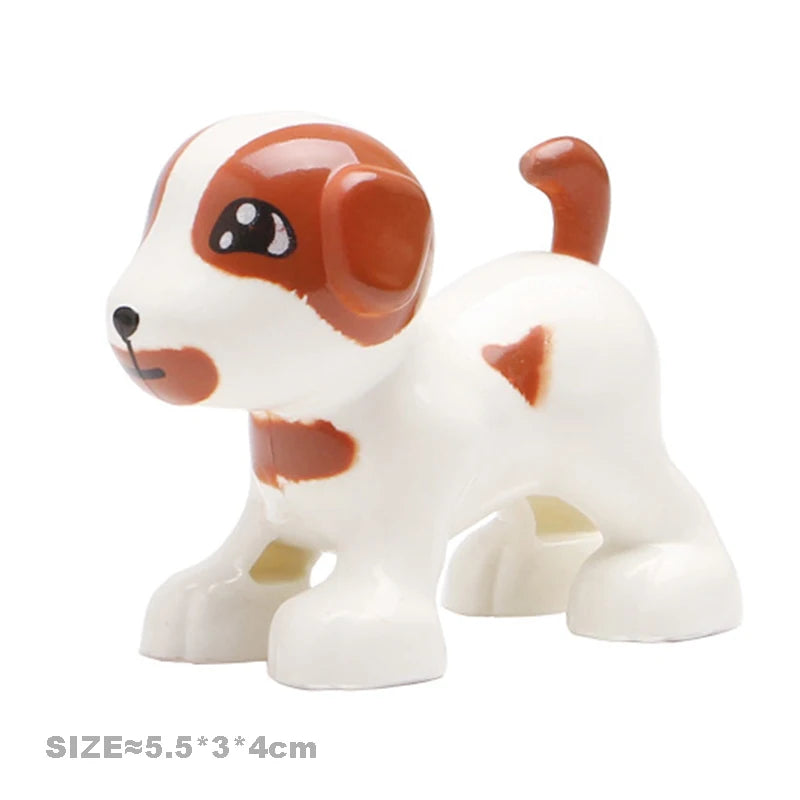 Farm Animal Building Blocks Set – Cat, Dog, Pig & Rabbit