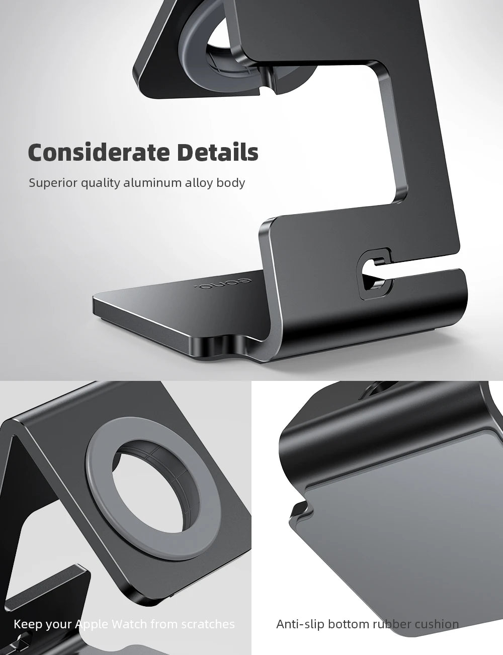 Apple Watch Charging Stand – Ergonomic Nightstand Dock