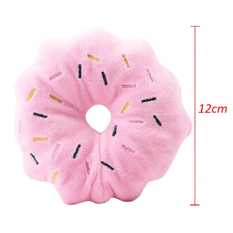 Squeaky Plush Dog Toy – French Bulldog Chew Drumstick