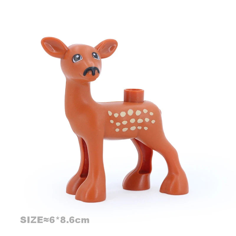 Farm Animal Building Blocks Set – Cat, Dog, Pig & Rabbit