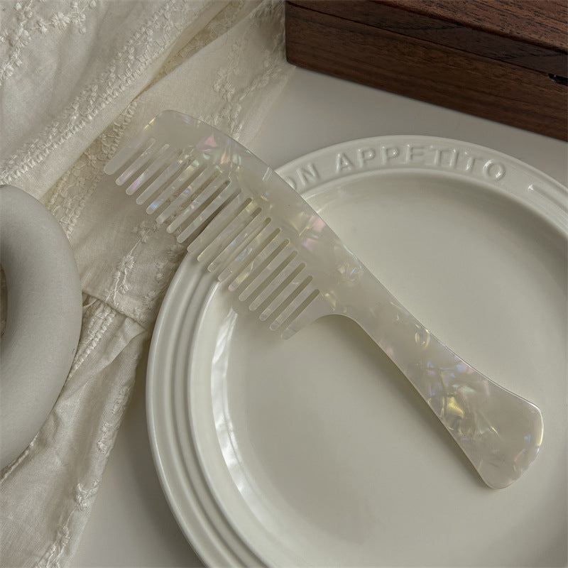 Vintage Acetate Wide-Tooth Hair Comb – Korean Style