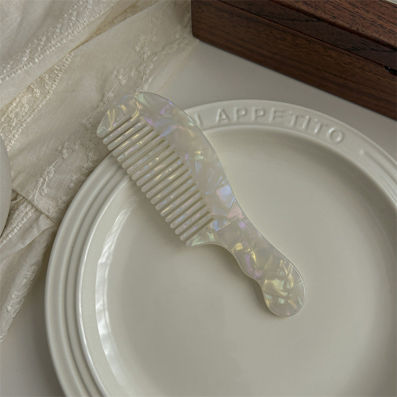 Vintage Acetate Wide-Tooth Hair Comb – Korean Style