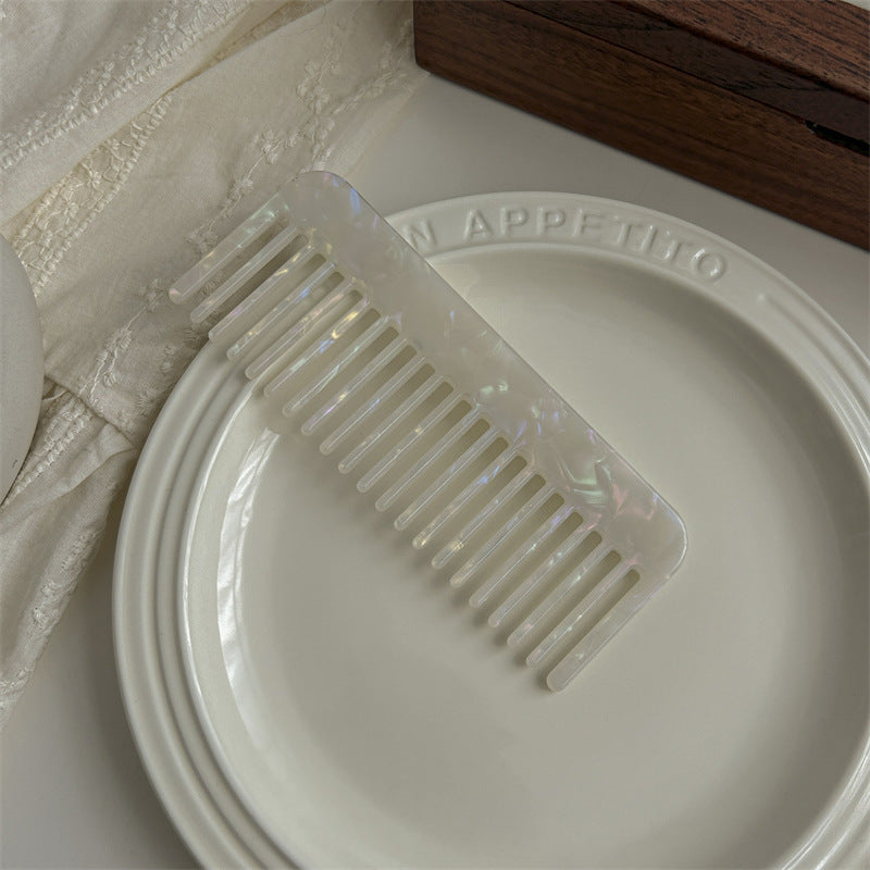 Vintage Acetate Wide-Tooth Hair Comb – Korean Style