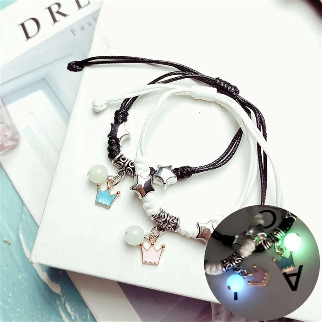 Luminous Star Couple Bracelet – Matching Friendship Jewelry