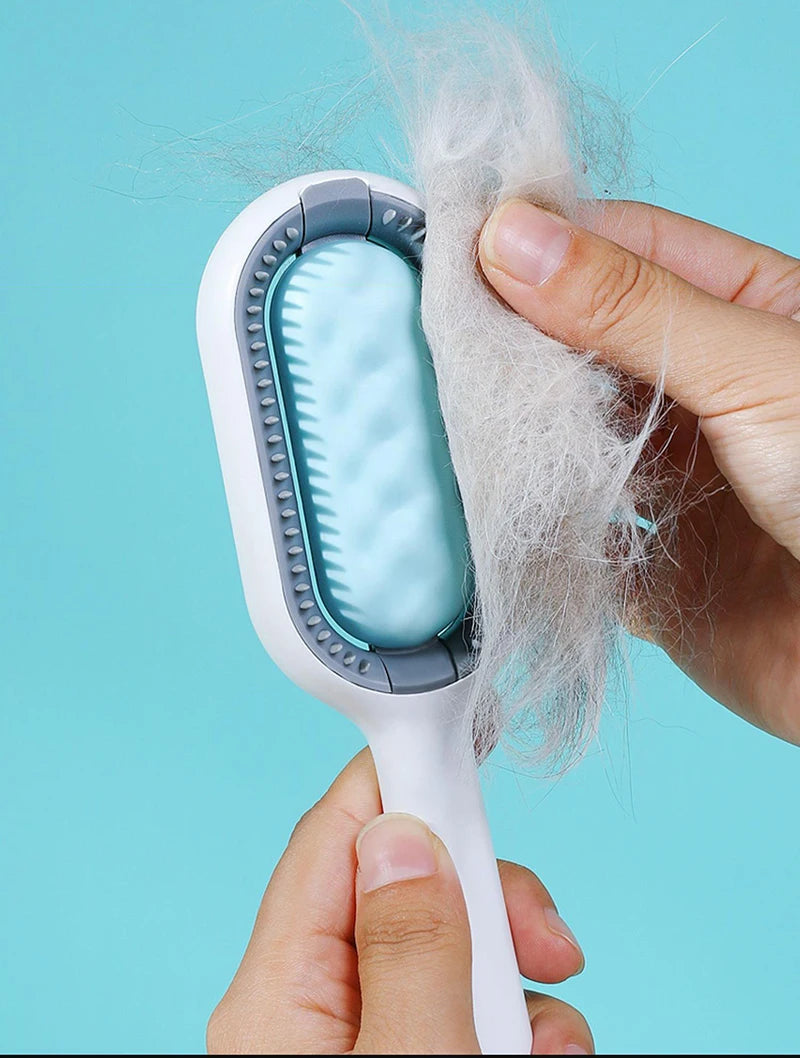 Pet Hair Removal Comb with Wipes – Grooming Brush