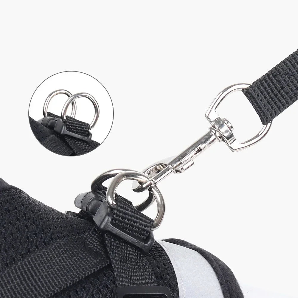 Escape-Proof Cat Harness – Reflective Vest with Leash