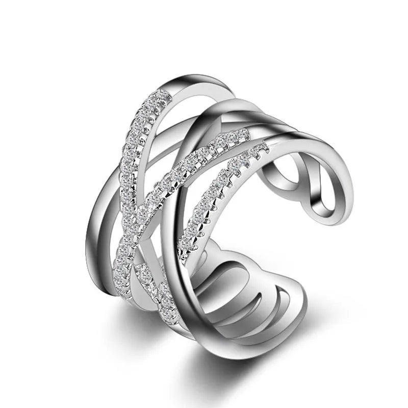Sterling Silver Heart Ring – AAA Zircon, Women’s