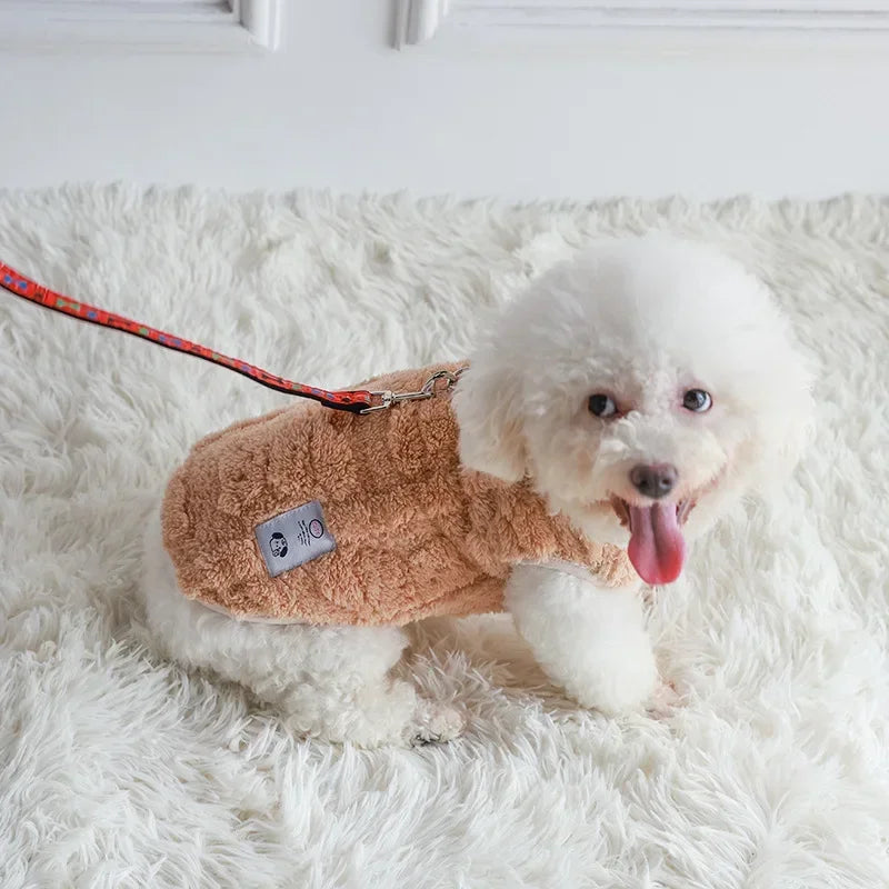 Fleece Dog Sweater – Warm Winter Pullover for Small Dogs