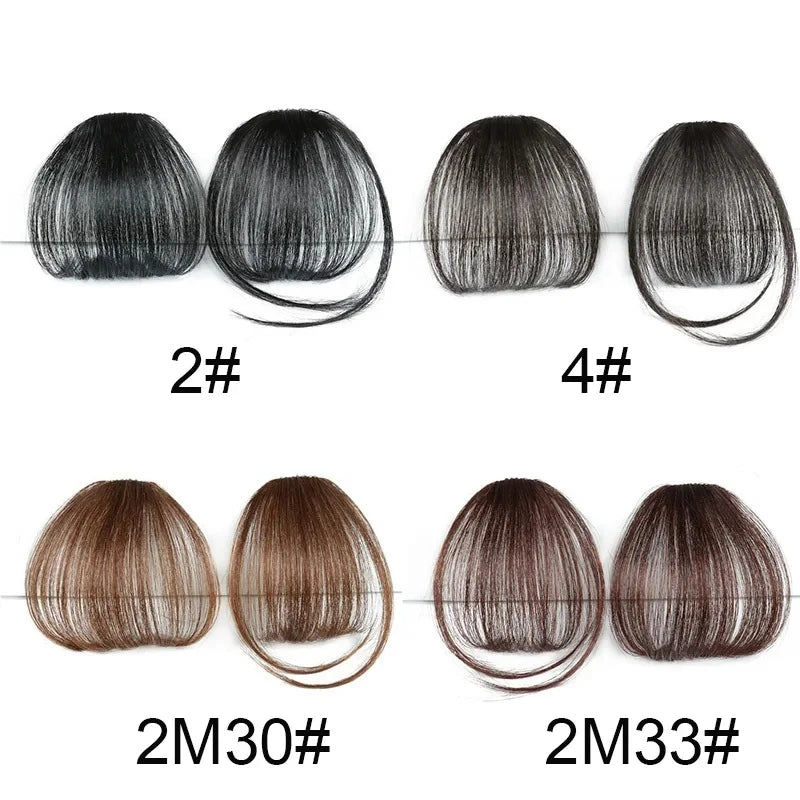 Clip-In Air Bangs Hair Extensions – Natural Straight