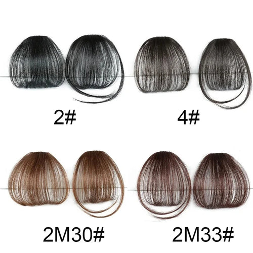 Clip-In Air Bangs Hair Extensions – Natural Straight