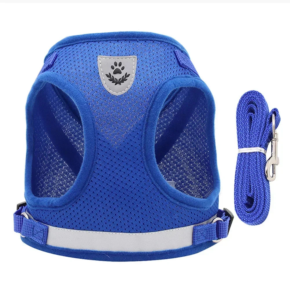 Escape-Proof Cat Harness – Reflective Vest with Leash