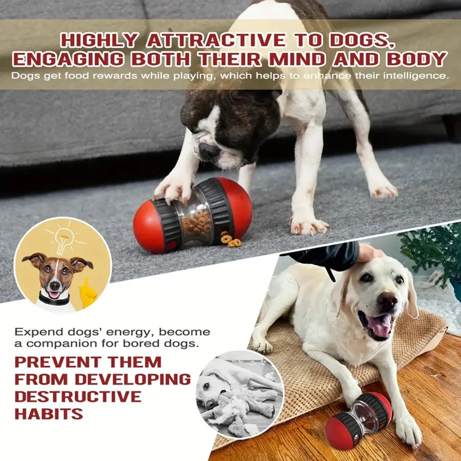 Dog Snack Dispenser Toy – Slow Feeder Interactive Ball
