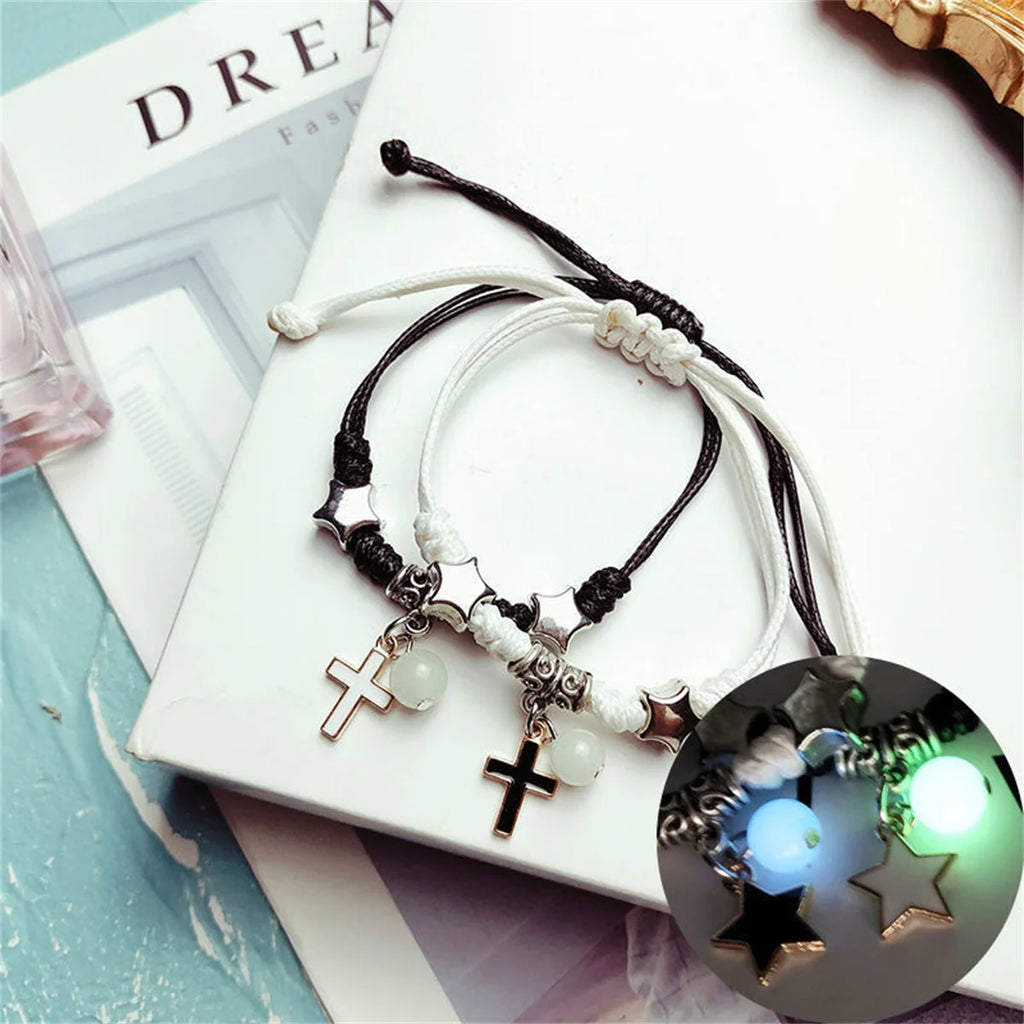 Luminous Star Couple Bracelet – Matching Friendship Jewelry