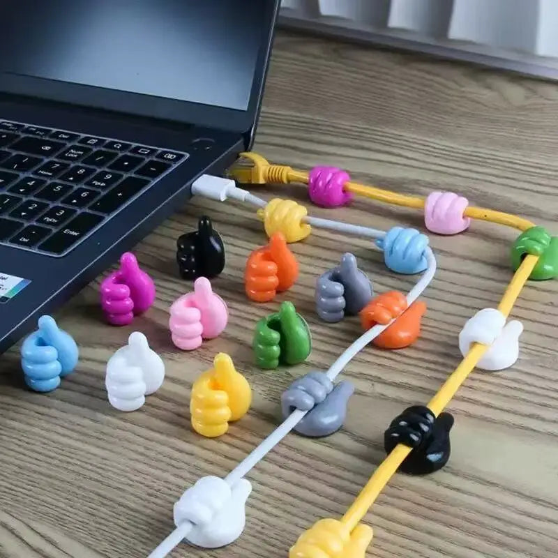 Silicone Cable Organizer Clips – 10-Pack USB Wire Manager