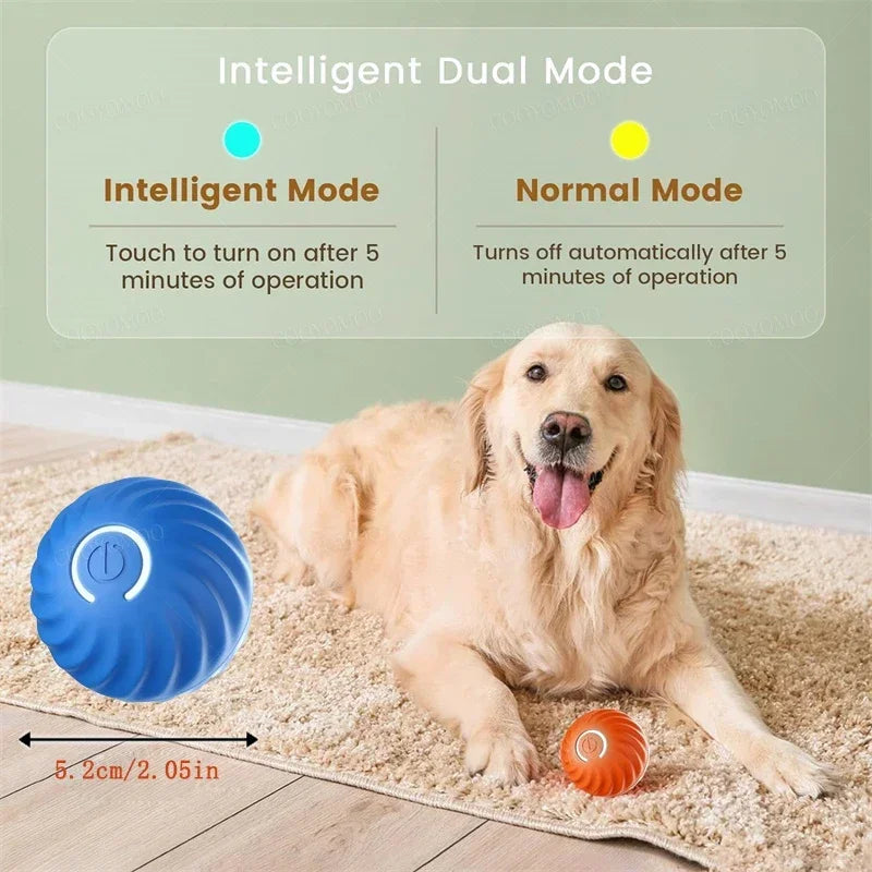 Auto-Moving Bounce Ball — USB Rechargeable Pet Toy