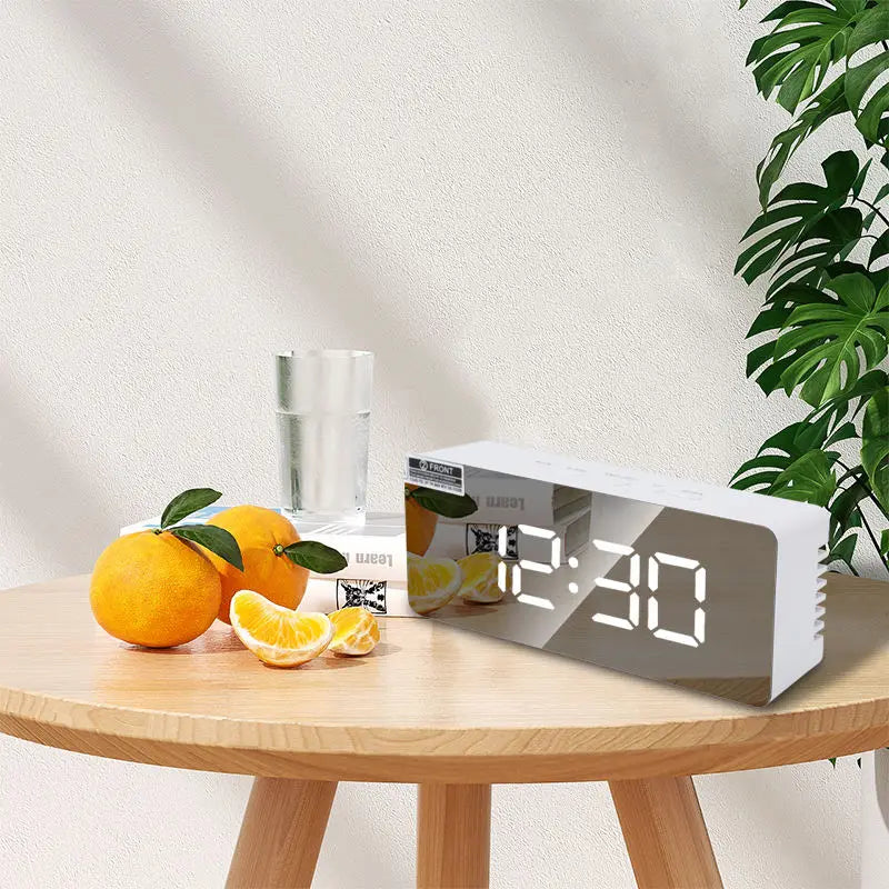 LED Digital Alarm Clock – Temperature Display for Bedroom