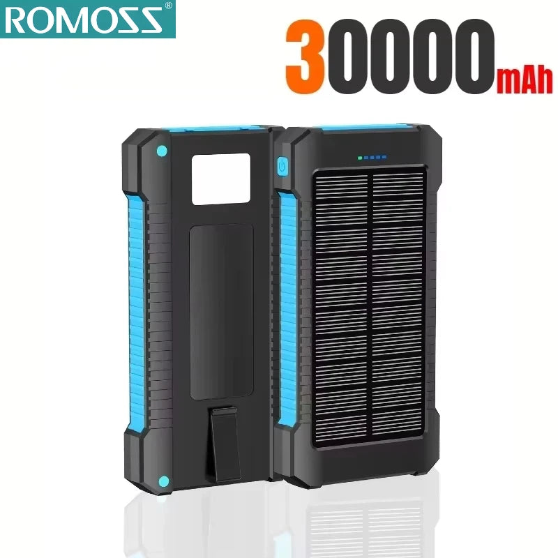 ROMOSS Solar Power Bank — 120W, 500000mAh, Fast Charging