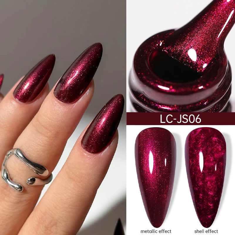 Magnetic Glitter Gel Nail Polish – UV/LED Cat Eye Effect