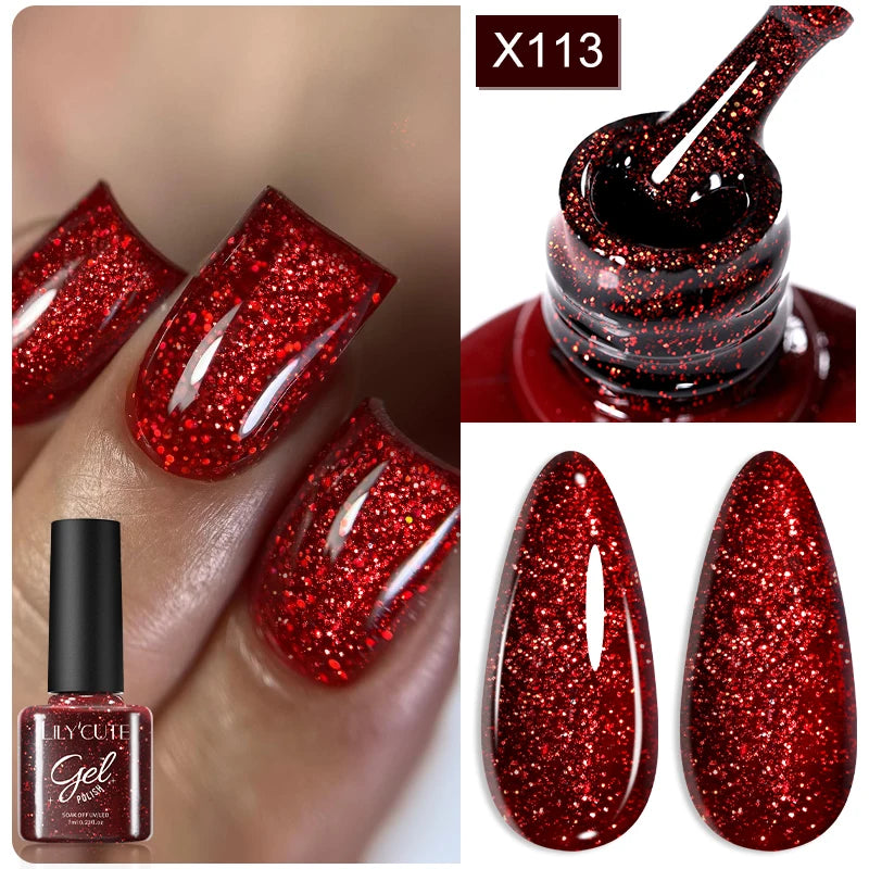 Magnetic Glitter Gel Nail Polish – UV/LED Cat Eye Effect
