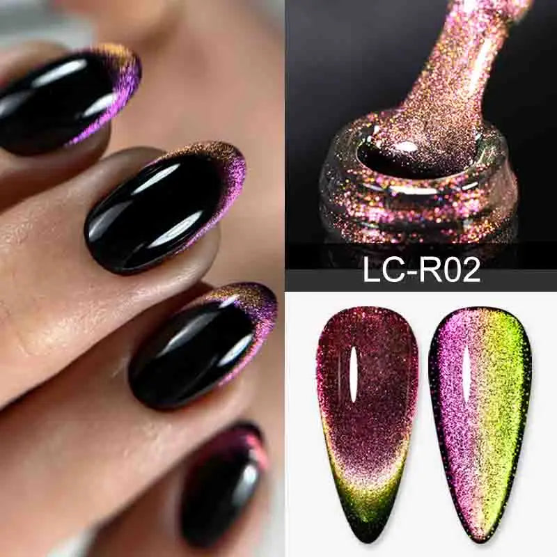 Magnetic Glitter Gel Nail Polish – UV/LED Cat Eye Effect