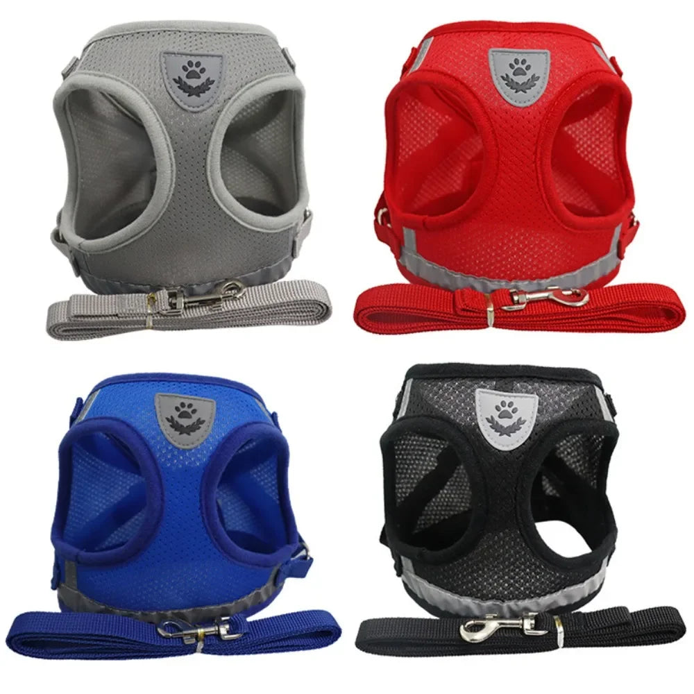Escape-Proof Cat Harness – Reflective Vest with Leash