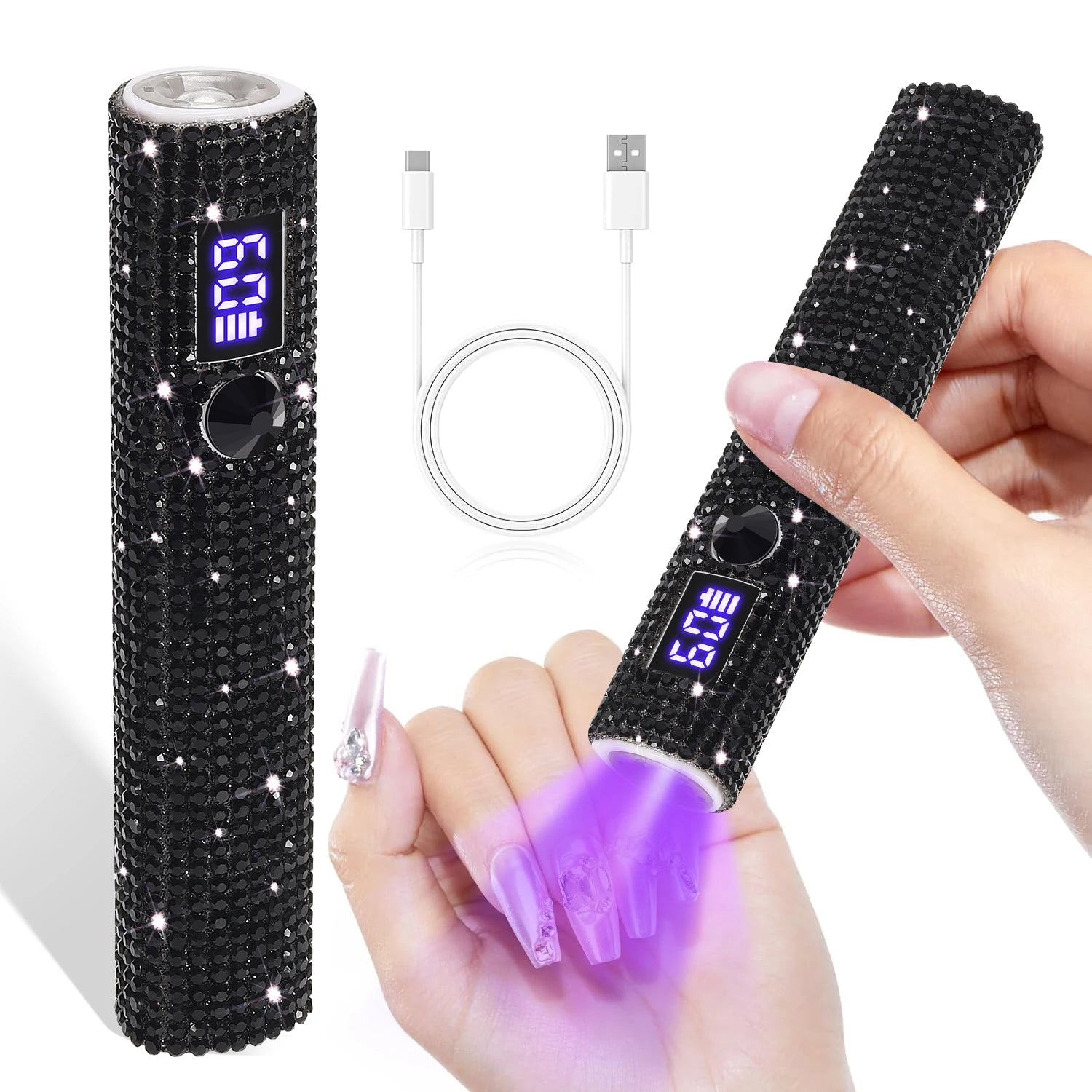 Mini UV/LED Nail Lamp – Portable Cordless Gel Nail Dryer with 2 Timer Modes
