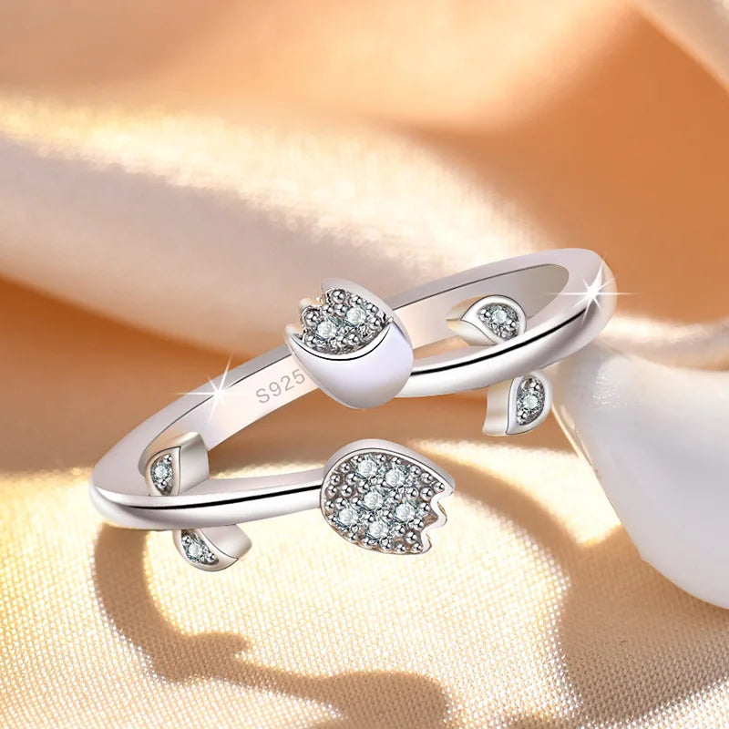 Sterling Silver Heart Ring – AAA Zircon, Women’s