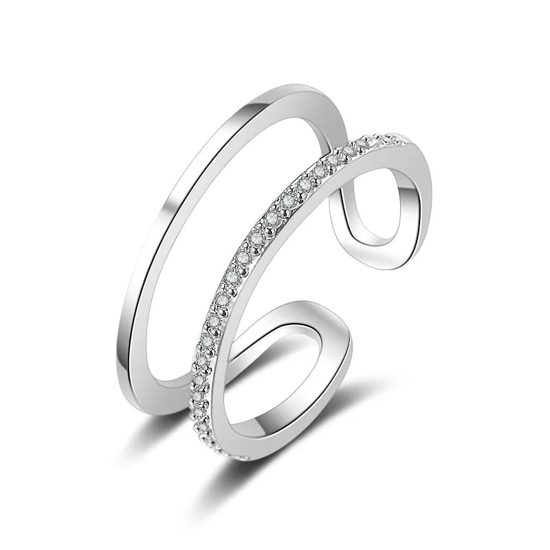 Sterling Silver Heart Ring – AAA Zircon, Women’s