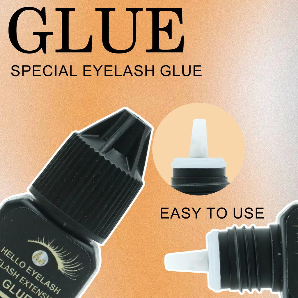 Fast-Drying Lash Extension Glue – 7–14 Day Hold, Low Odor