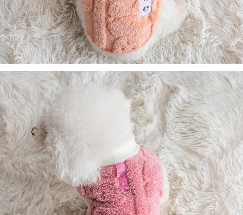 Fleece Dog Sweater – Warm Winter Pullover for Small Dogs