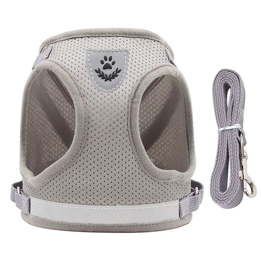 Escape-Proof Cat Harness – Reflective Vest with Leash
