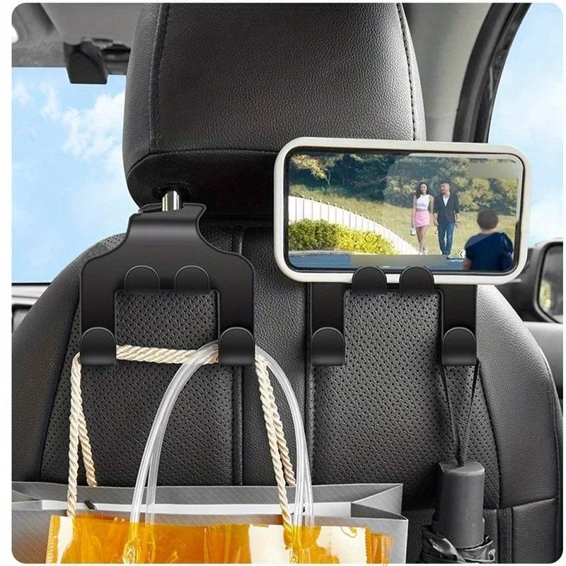 Car Headrest Phone Holder – Universal Back Seat Mount