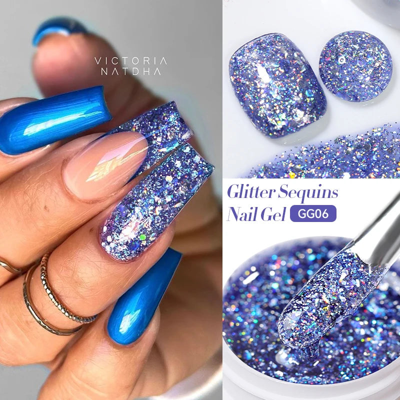 Glitter Gel Nail Polish – UV/LED Soak-Off, 7ml