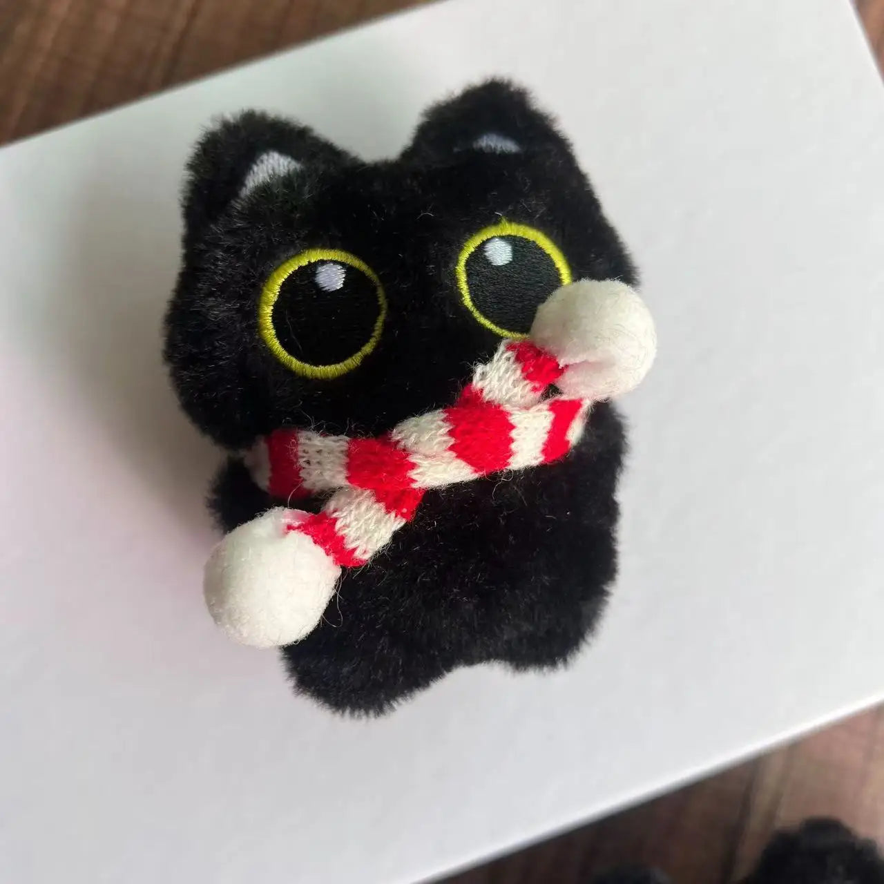 Black Cat Plush Keychain – Cute Kitten Charm Gift