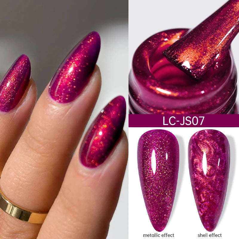 Magnetic Glitter Gel Nail Polish – UV/LED Cat Eye Effect