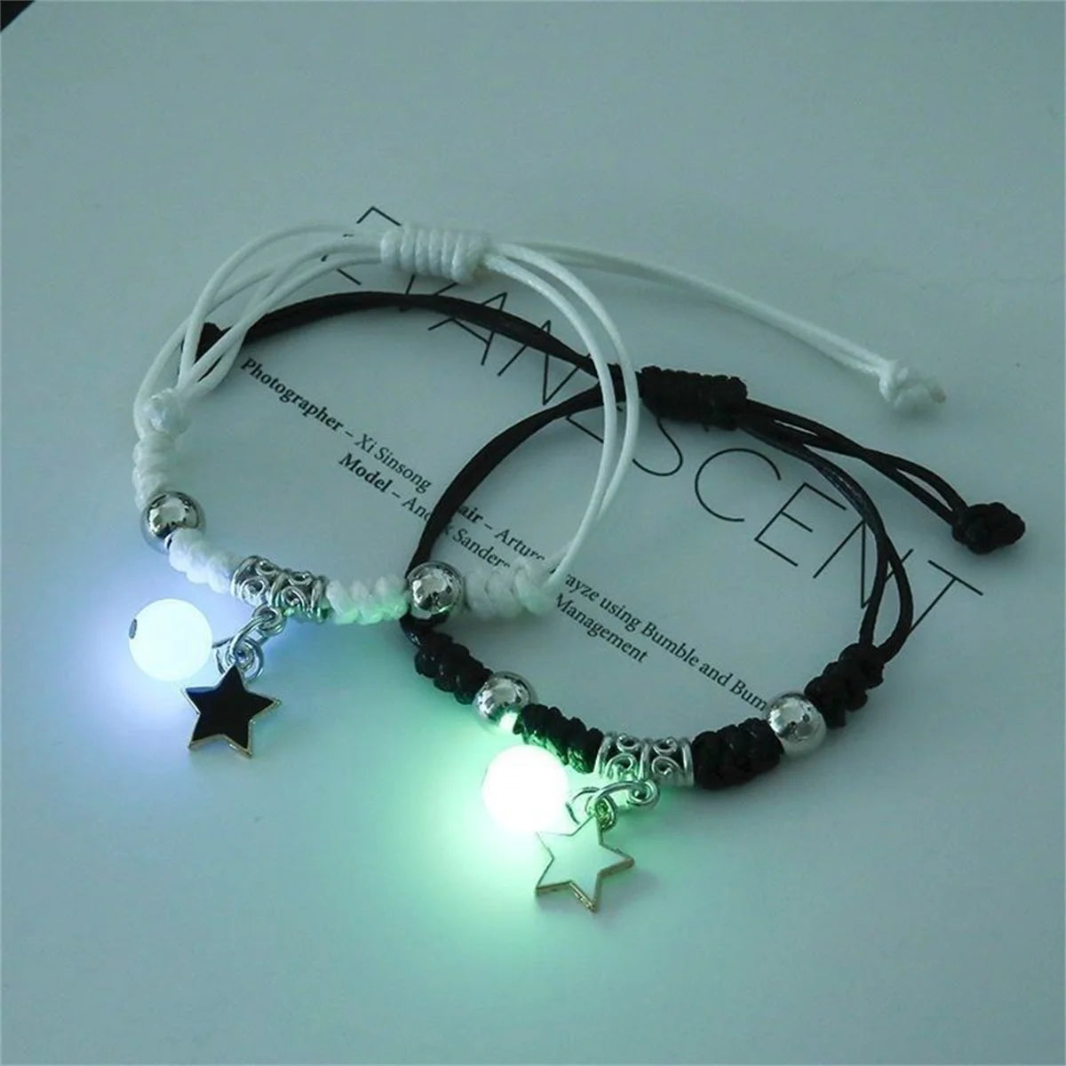 Luminous Star Couple Bracelet – Matching Friendship Jewelry