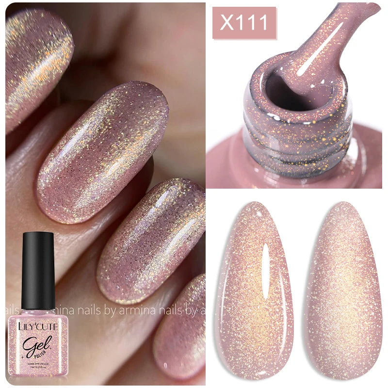 Magnetic Glitter Gel Nail Polish – UV/LED Cat Eye Effect