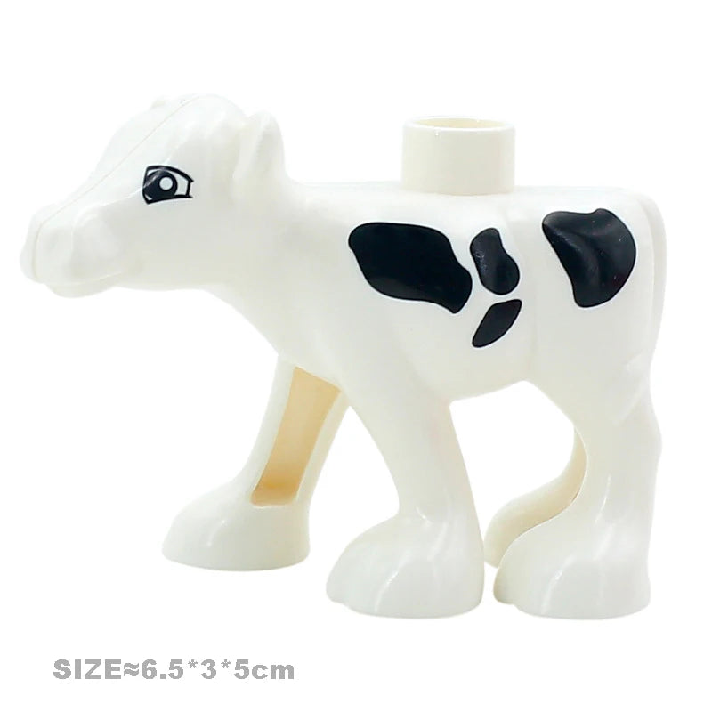 Farm Animal Building Blocks Set – Cat, Dog, Pig & Rabbit
