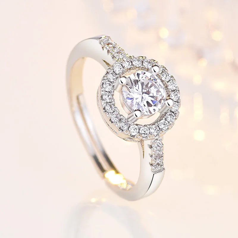 Sterling Silver Heart Ring – AAA Zircon, Women’s