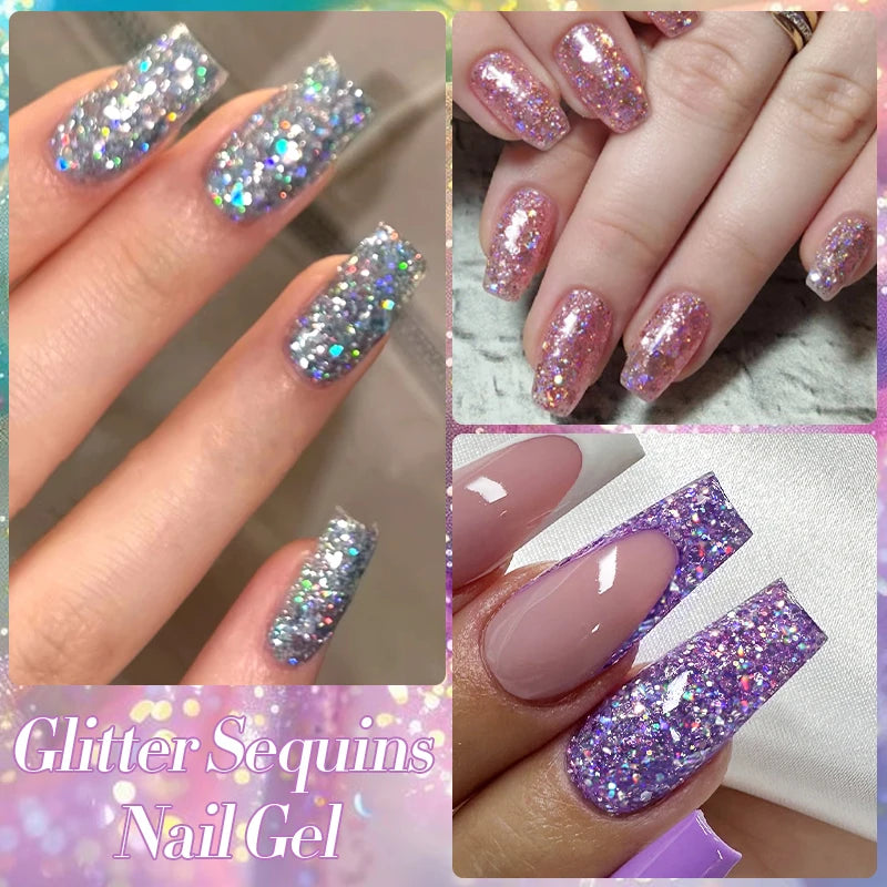 Glitter Gel Nail Polish – UV/LED Soak-Off, 7ml