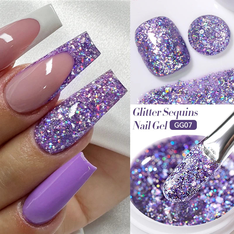 Glitter Gel Nail Polish – UV/LED Soak-Off, 7ml