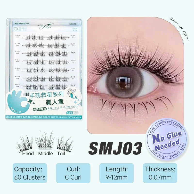 Glue-Free False Eyelash Clusters – Reusable DIY Lashes