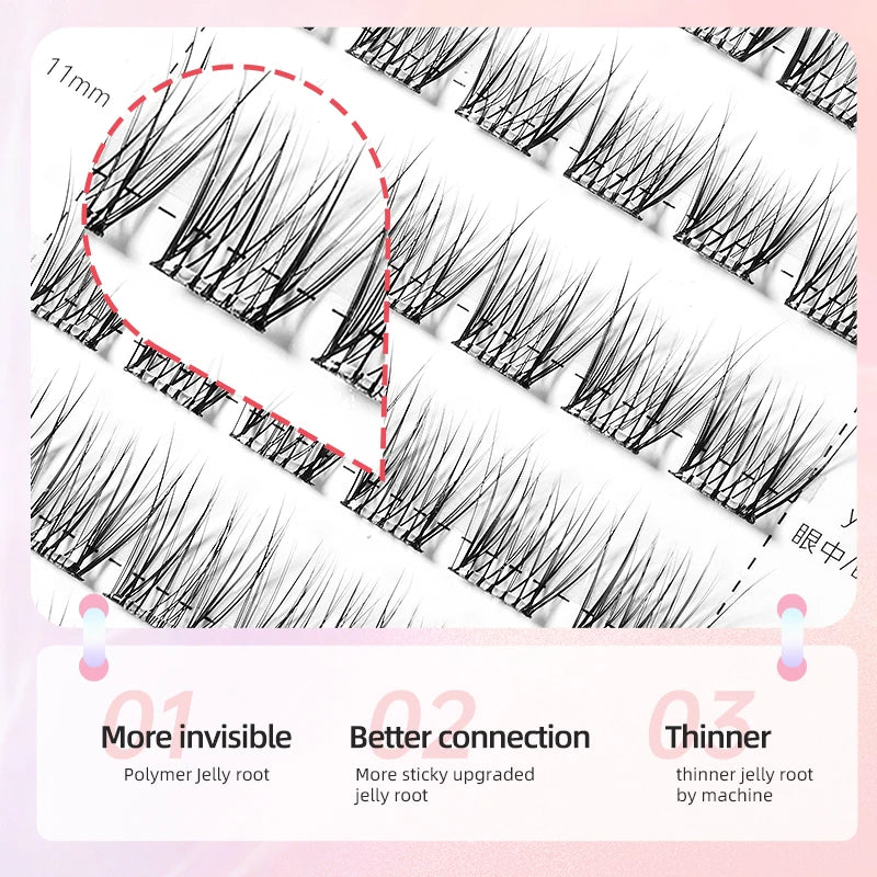 Glue-Free False Eyelash Clusters – Reusable DIY Lashes
