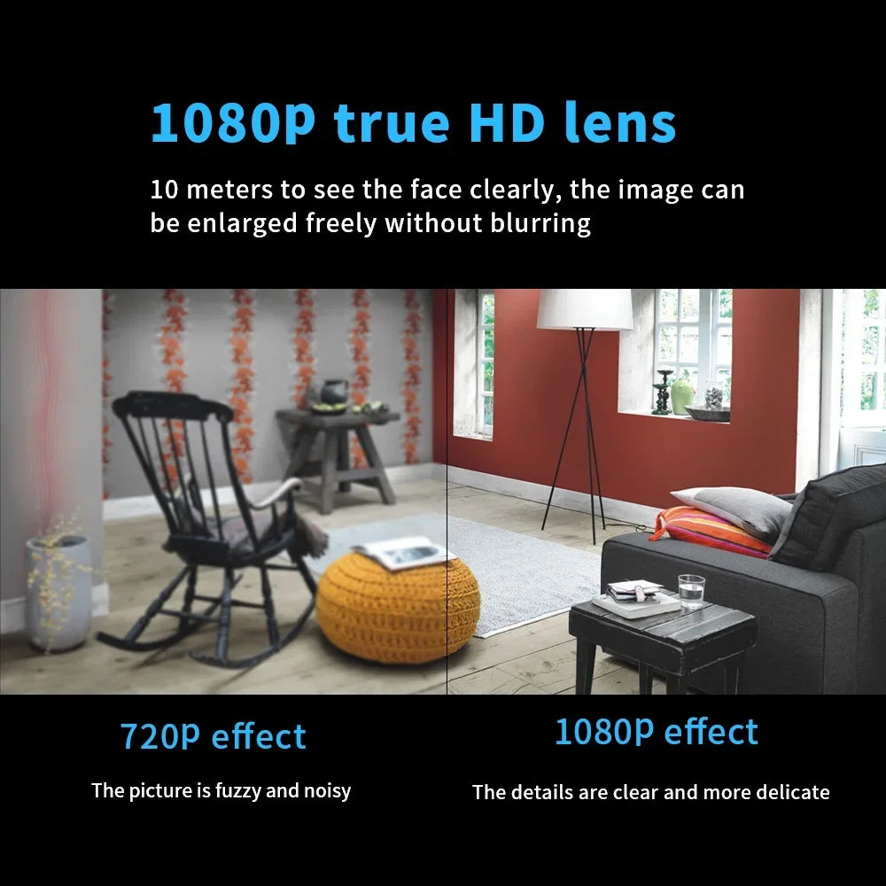 X5 Mini WiFi Security Camera – 1080P HD, Night Vision, Indoor Surveillance