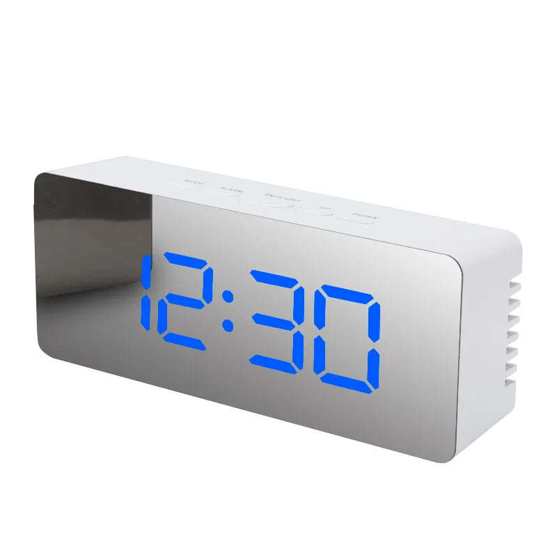 LED Digital Alarm Clock – Temperature Display for Bedroom