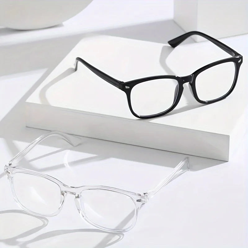 Blue Light Blocking Glasses – Square Clear Lens, 3-Pack (Men & Women)